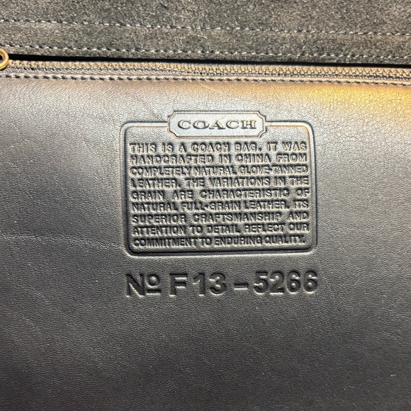 Coach Beekman Briefcase Black Leather, NWOT - Picture 6 of 16